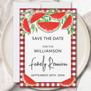 Invitación Sandías de Verano Reunión Familiar Salva la Fecha