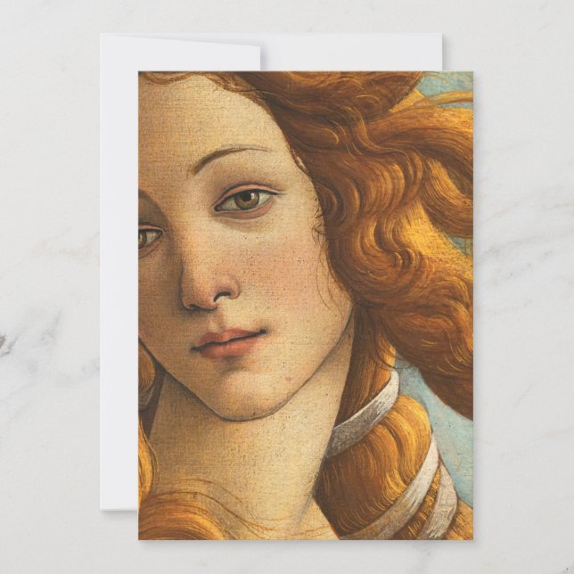 Invitación Sandro Botticelli Nacimiento De Venus (Anverso)