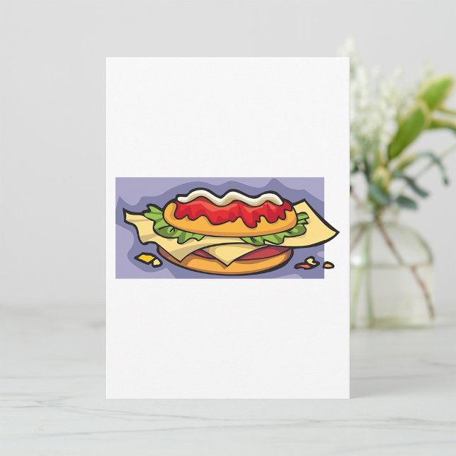 Invitación Sándwich con Lechuga Queso y Salsa (Subido por el creador)