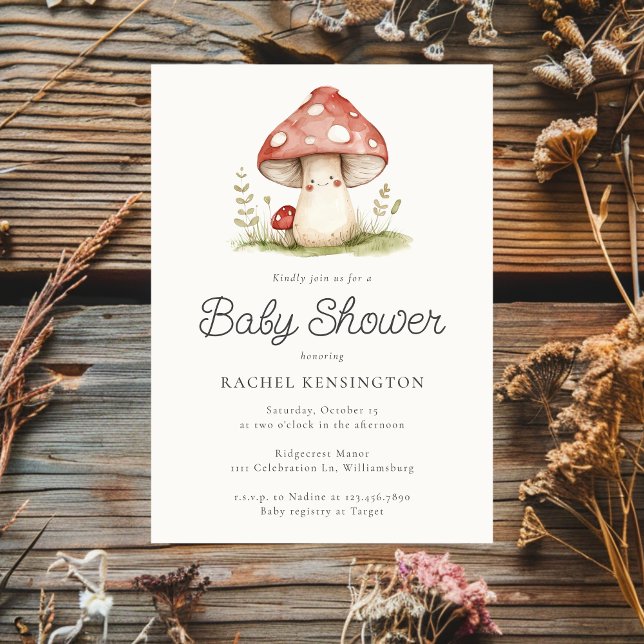 Invitación Sangre caprichosa género Neutral Cute Baby Shower (Subido por el creador)