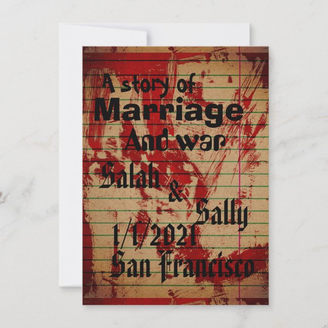 Invitación sangrienta (Anverso)