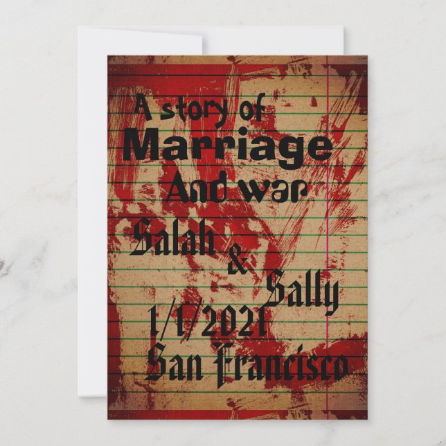 Invitación Sangrienta (Anverso)