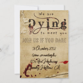 Invitación sangrienta de Halloween