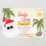 Invitación Santa al sol fiesta Navidades australianos<br><div class="desc">¡Haga que sus Navidades en julio fiesta se vayan con una buena explosión de diversión! Ya sea por un cumpleaños o sólo una excusa para celebrar un fiesta de verano con todos los Navidades chabacanos de brillo y brillo, esta invitación sin duda impresionará a sus invitados con nuestros elementos de...</div>