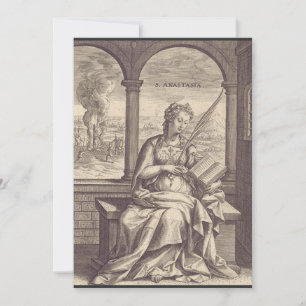 Invitación Santa Anastasia santa y mártir cristiana