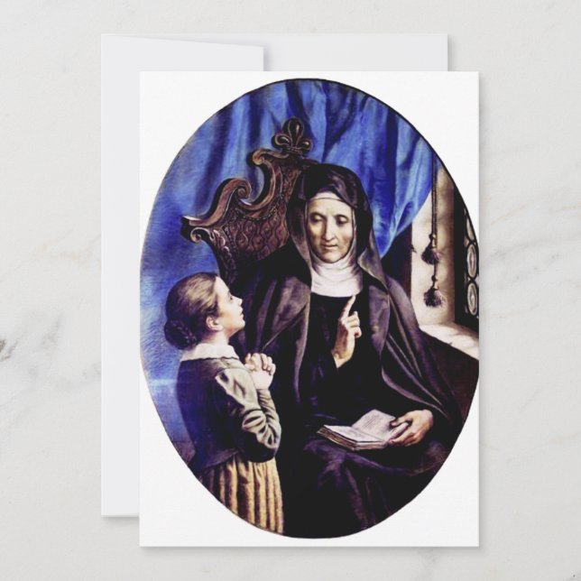 Invitación Santa Ángela Merici Patrona de Educadores y  (Anverso)