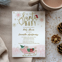 Santa Baby Chica de Navidad Baby Shower