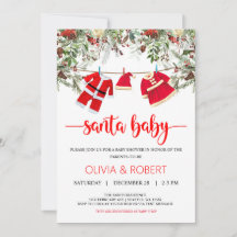 Santa Baby Shower, Navidades Baby Shower