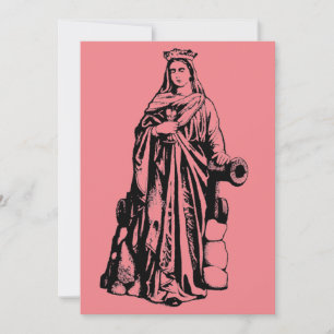 Invitación Santa Bárbara la Gran Mártir Arte Gráfico Sagrado