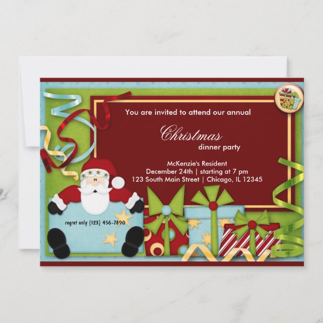 Invitación Santa Bebé (Anverso)