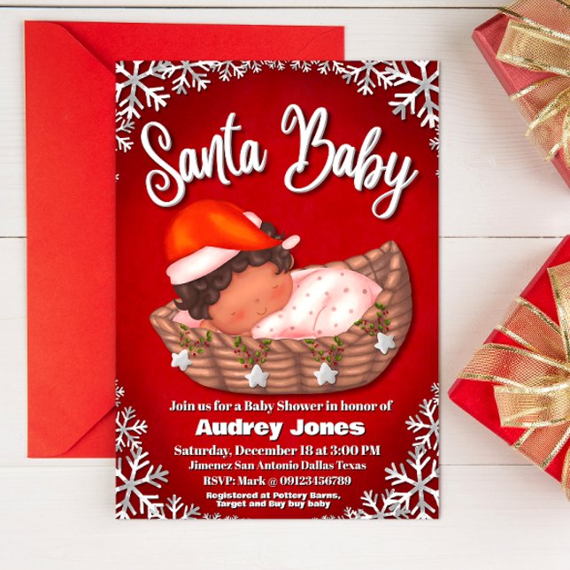 Invitación Santa Bebé - Baby Shower (Subido por el creador)