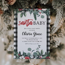 Santa Bebé Baby Shower de Navidad