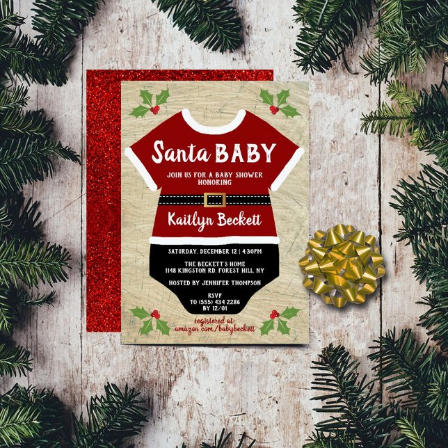 Invitación Santa Bebé | NAVIDADES BABY SHOWER (Subido por el creador)