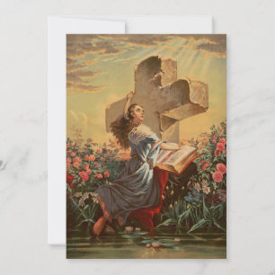 Invitación Santa Biblia y Cruz