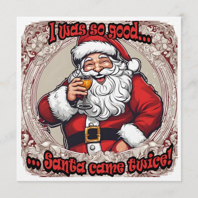 Invitación Santa Came Twice! (Anverso)