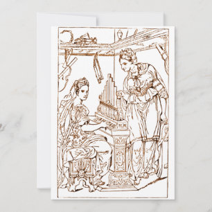 Invitación Santa Cecilia con Santa Catalina de Alejandría
