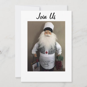 INVITACIÓN SANTA CHEF INVITA A TODOS A TU REUNIÓN DE NAVIDAD