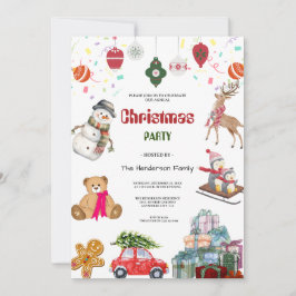 Invitación Santa Claus Christmas Party