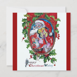 INVITACIÓN SANTA CLAUS CON VIOLÍN - FIESTA NAVIDAD