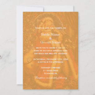 Invitación Santa Claus de Navidad vintage boda de invierno