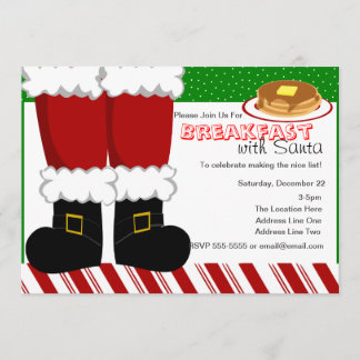 Invitación Santa Claus Feet