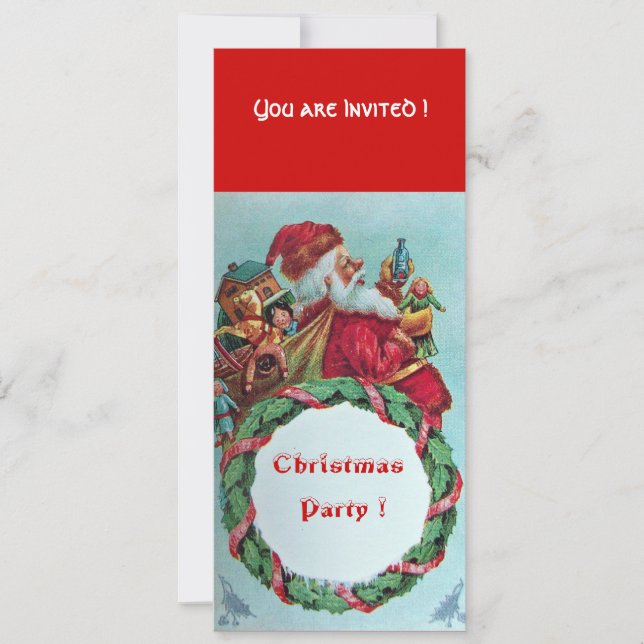 INVITACIÓN SANTA CLAUS VINTAGE CROWN (Anverso)