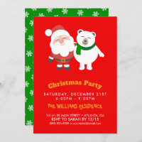 Santa Claus y el Personalizado del oso polar