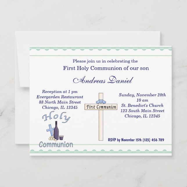 Invitación Santa Comunión (Anverso)