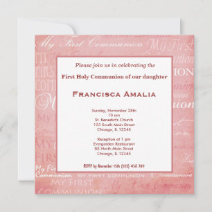 Invitación Santa Comunión