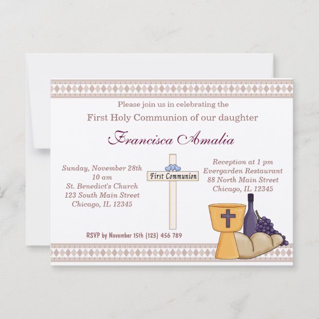 Invitación Santa Comunión (Anverso)