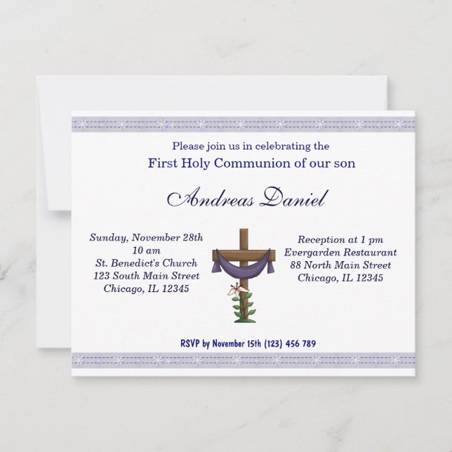 Invitación Santa Comunión (Anverso)