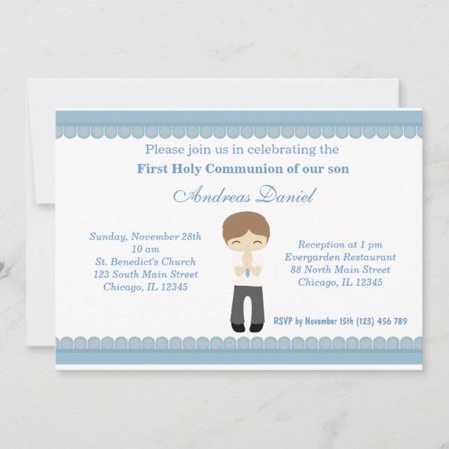 Invitación Santa Comunión (Anverso)