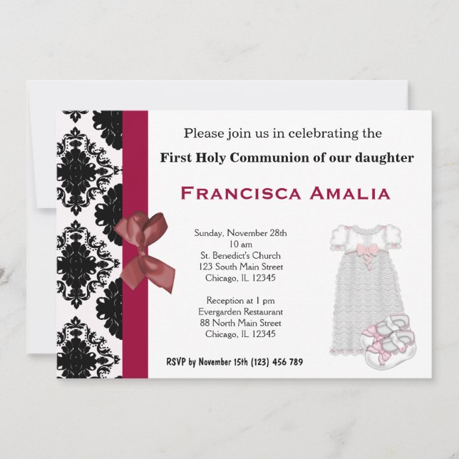 Invitación Santa Comunión (Anverso)