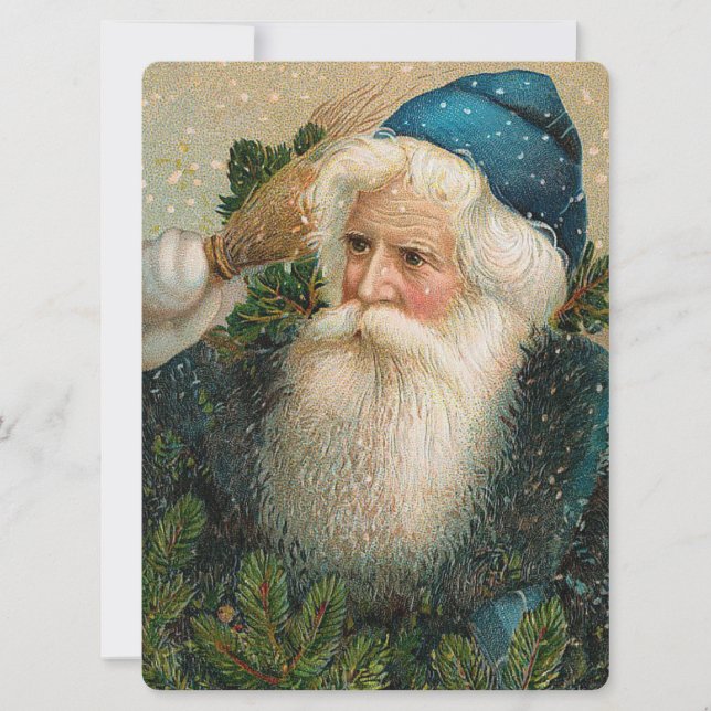 Invitación Santa con tapón azul (Anverso)