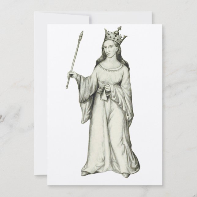 Invitación Santa Crida hija del rey celta  (Anverso)