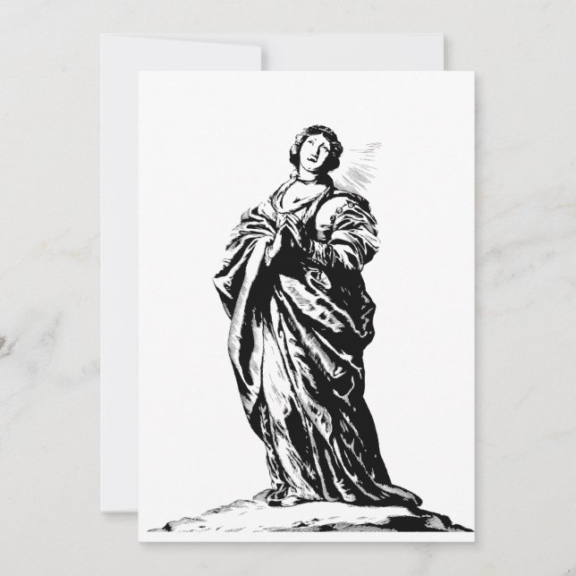 Invitación Santa Cunera de Rhenen virgen y mártir (Anverso)