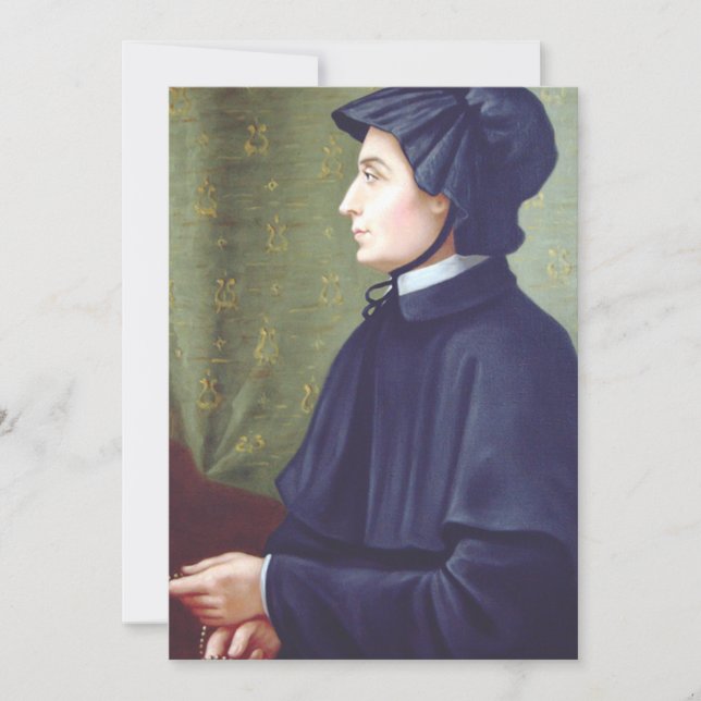 Invitación Santa Elizabeth Ann Seton (Anverso)