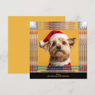 Invitación Santa está de camino a la foto de los Navidades Yo