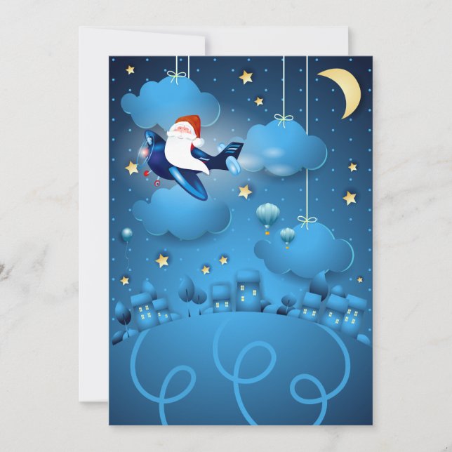 Invitación Santa está llegando  (Anverso)