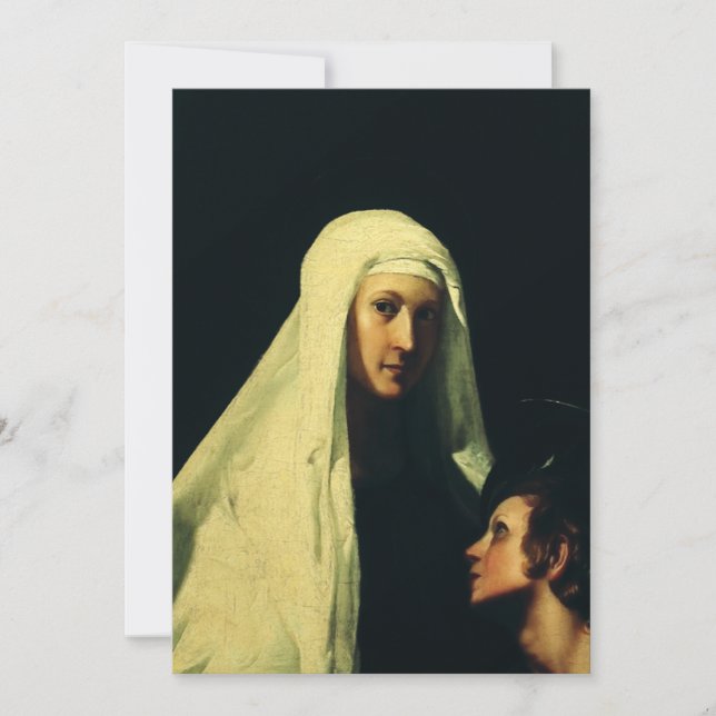 Invitación Santa Francisca Romana por Giovanni Antonio Galli (Anverso)