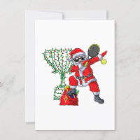 Santa haciendo dab con raqueta de tenis regalo de 