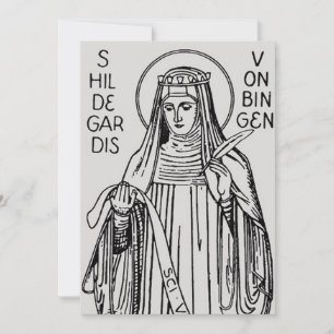 Invitación Santa Hildegarda de Bingen abadesa benedictina