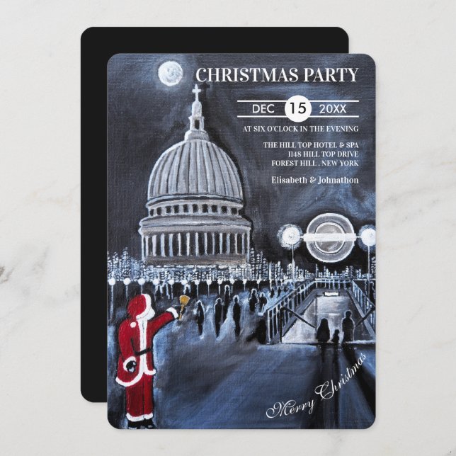 Invitación Santa in London Christmas Party (Anverso / Reverso)