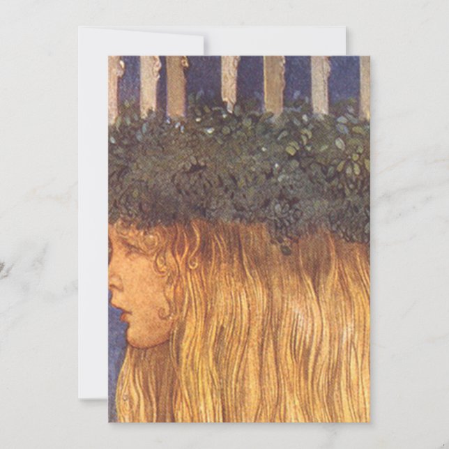 Invitación Santa Lucía John Bauer (Anverso)