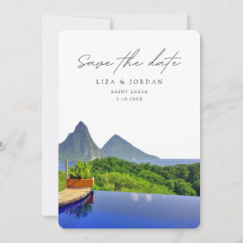 Invitación Santa Lucía salva al Boda de la escena de la fecha