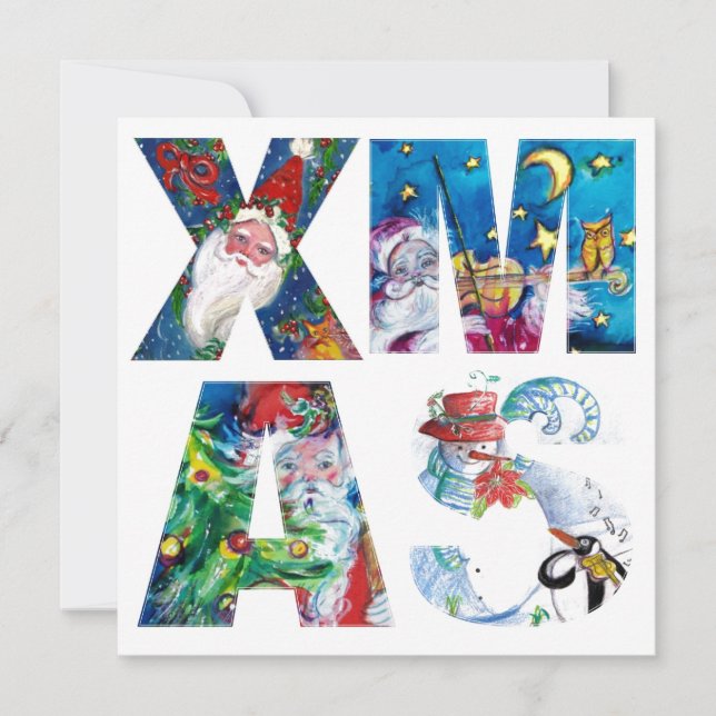 INVITACIÓN SANTA MUSICAL Y FIESTA NOCTURNA DE SNOWMAN XMAS (Anverso)