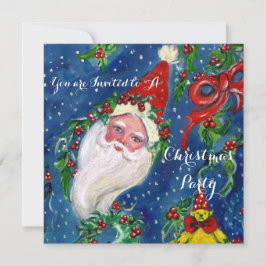 INVITACIÓN SANTA, NAVIDADES CROWNS, FIESTA DE VACACIONES DE H