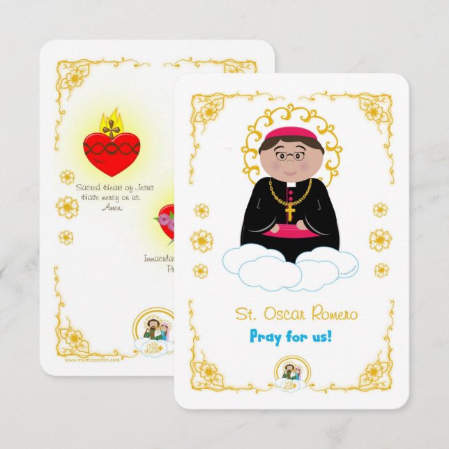 Invitación Santa Óscar Romero (Anverso / Reverso)