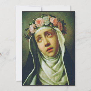 Invitación Santa Rosa de Lima El Ángel de Perú Arte Fino