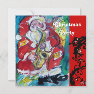 INVITACIÓN SANTA & SAX, FIESTA DE NAVIDAD
